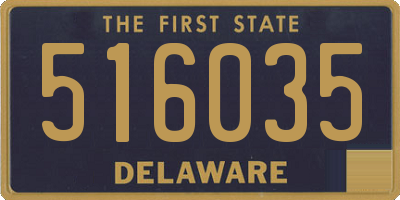 DE license plate 516035