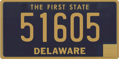 DE license plate 51605