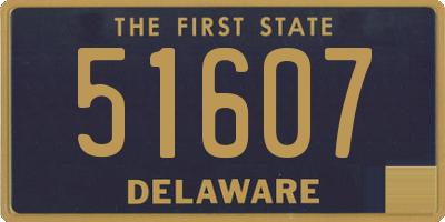 DE license plate 51607