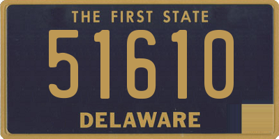 DE license plate 51610