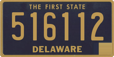 DE license plate 516112