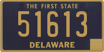 DE license plate 51613