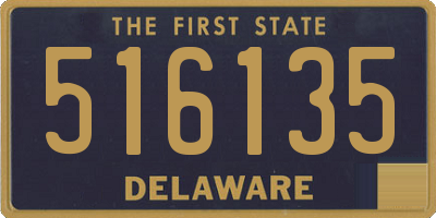 DE license plate 516135