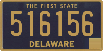 DE license plate 516156