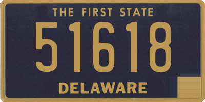 DE license plate 51618