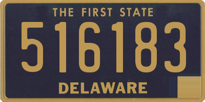 DE license plate 516183