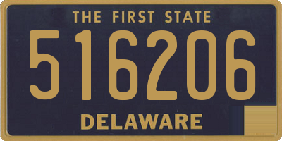 DE license plate 516206