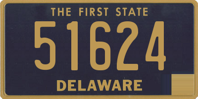 DE license plate 51624