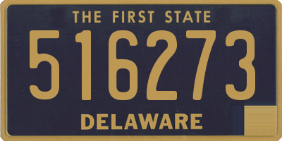 DE license plate 516273