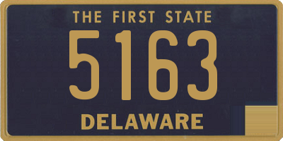 DE license plate 5163