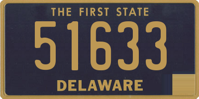 DE license plate 51633