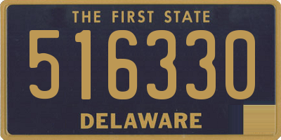 DE license plate 516330