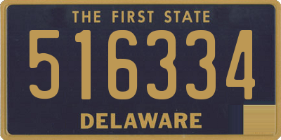 DE license plate 516334