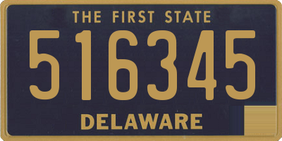 DE license plate 516345