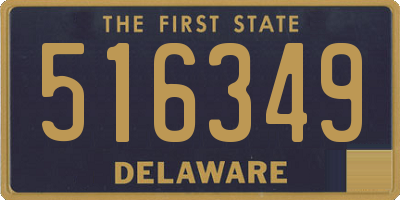 DE license plate 516349