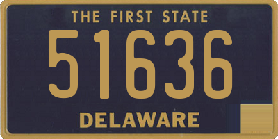 DE license plate 51636