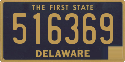 DE license plate 516369