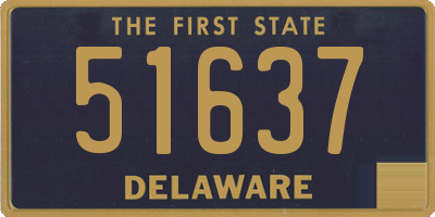 DE license plate 51637