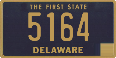 DE license plate 5164