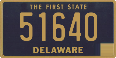 DE license plate 51640