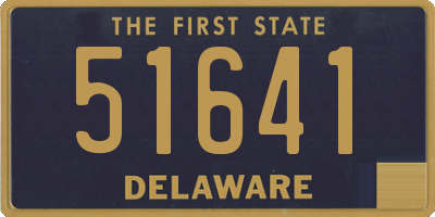 DE license plate 51641