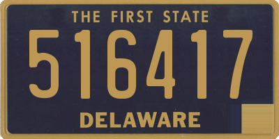 DE license plate 516417