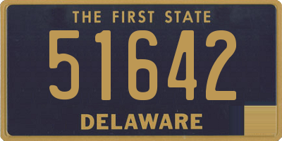 DE license plate 51642