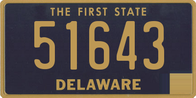 DE license plate 51643