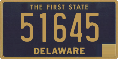 DE license plate 51645