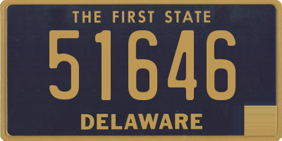 DE license plate 51646