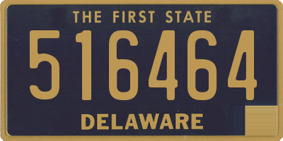 DE license plate 516464