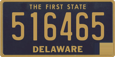 DE license plate 516465