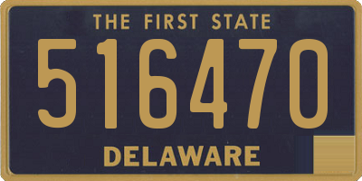 DE license plate 516470