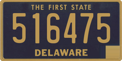 DE license plate 516475