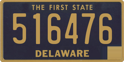 DE license plate 516476