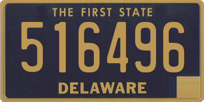 DE license plate 516496