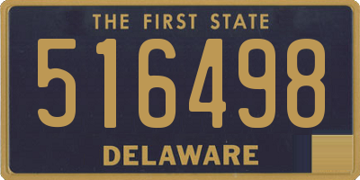 DE license plate 516498