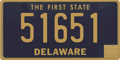 DE license plate 51651