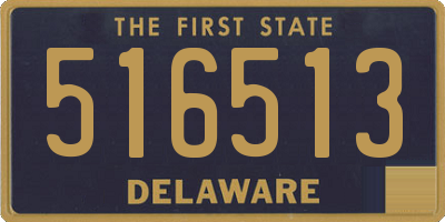 DE license plate 516513