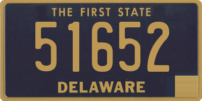 DE license plate 51652