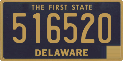DE license plate 516520