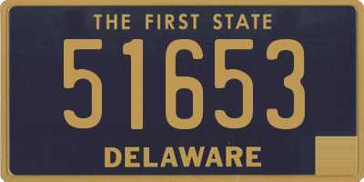 DE license plate 51653