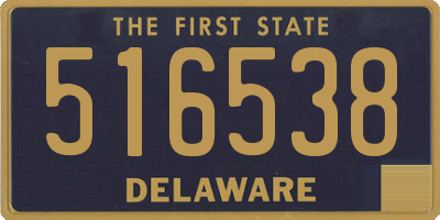 DE license plate 516538