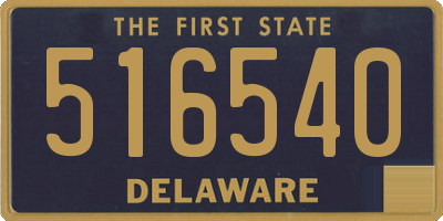DE license plate 516540
