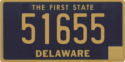 DE license plate 51655