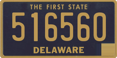 DE license plate 516560