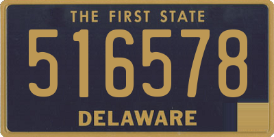 DE license plate 516578