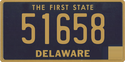 DE license plate 51658