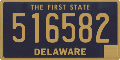 DE license plate 516582
