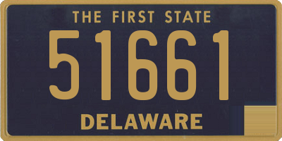 DE license plate 51661